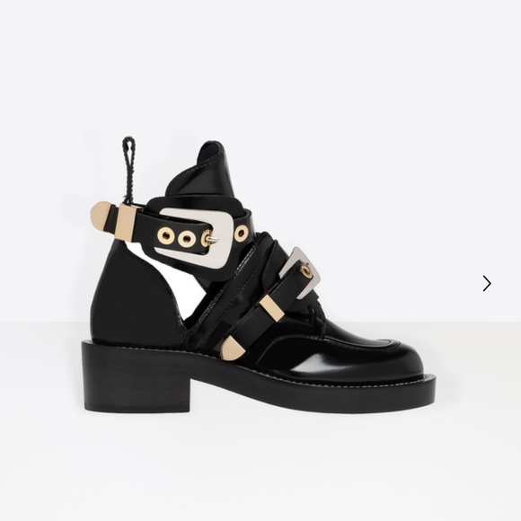 balenciaga open boots